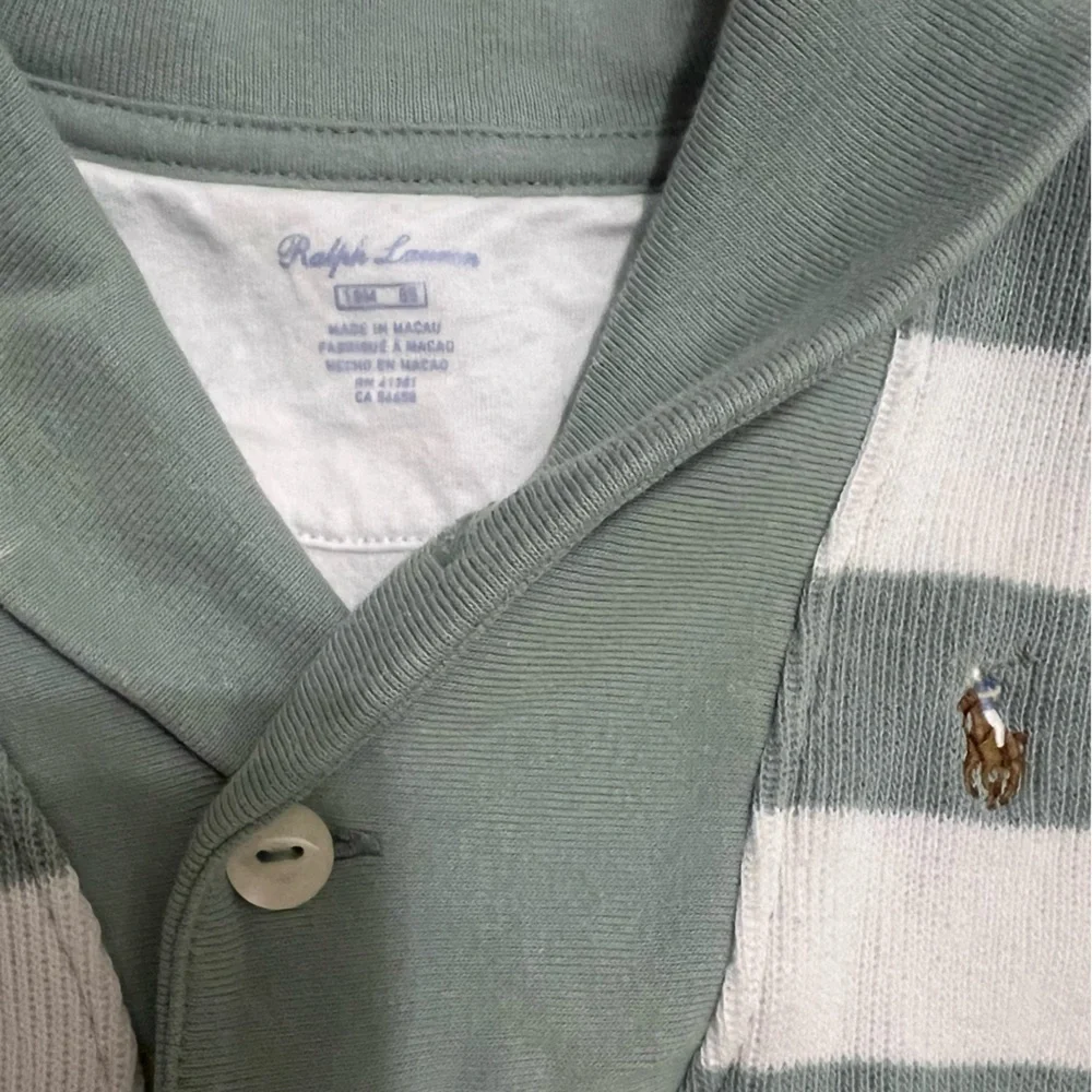 Polo by Ralph Lauren 18 Month Green and White Set